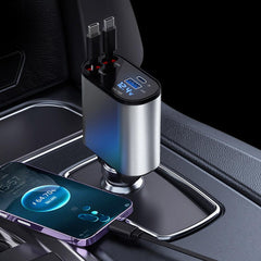 🔌 4 in 1 Retractable Charger – Fast, Smart & Compact