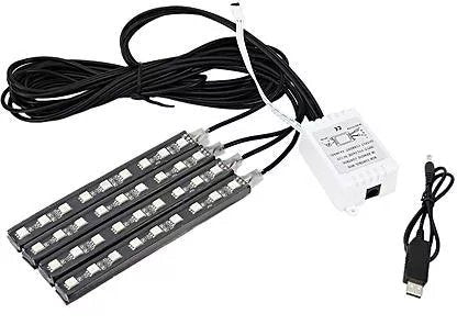 🌈 شرائط إضاءة داخلية LED RGB (يتم التحكم فيها عن طريق التطبيق)